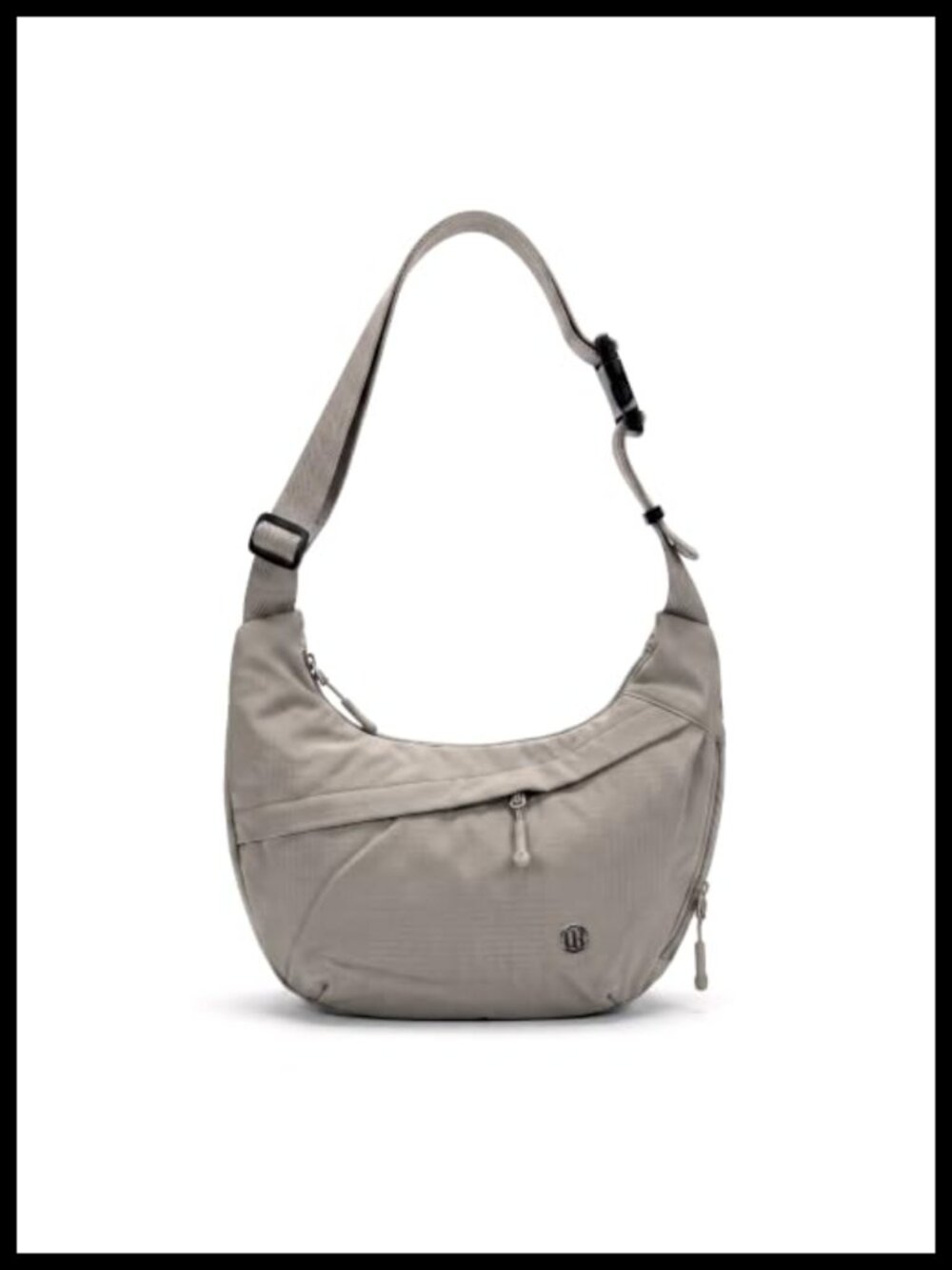 Nylon Crescent Hobo Crossbody Bag Lightweight Waterproof Adjustable Strap